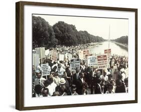 Civil Rights Washington March 1963-Associated Press-Framed Photographic Print