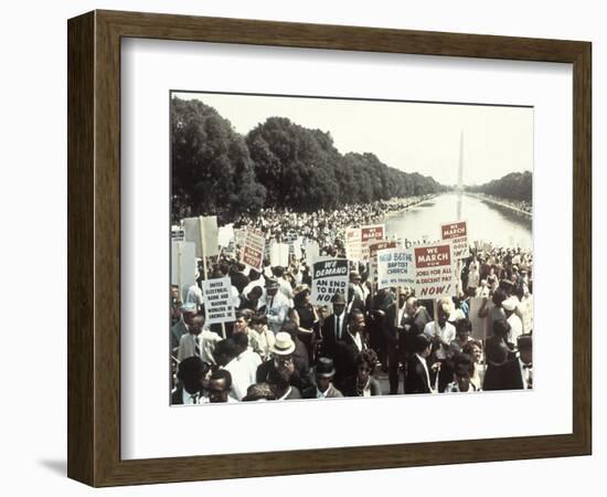 Civil Rights Washington March 1963-Associated Press-Framed Photographic Print