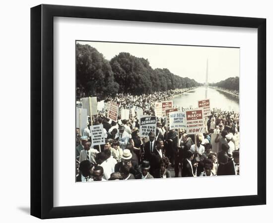 Civil Rights Washington March 1963-Associated Press-Framed Photographic Print