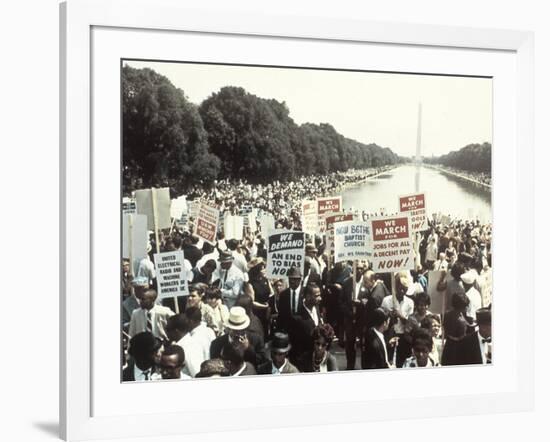 Civil Rights Washington March 1963-Associated Press-Framed Photographic Print