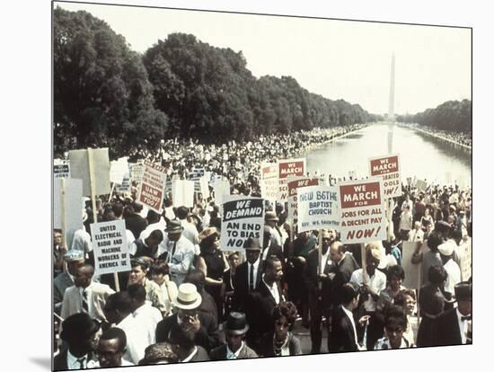 Civil Rights Washington March 1963-Associated Press-Mounted Photographic Print