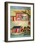 Civil Service Exam Under Emperor Jen Tsung from a History of Chinese Emperors-null-Framed Giclee Print