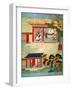 Civil Service Exam Under Emperor Jen Tsung from a History of Chinese Emperors-null-Framed Giclee Print