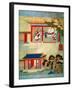 Civil Service Exam Under Emperor Jen Tsung from a History of Chinese Emperors-null-Framed Giclee Print