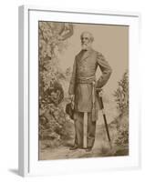 Civil War Artwork of General Robert E. Lee-Stocktrek Images-Framed Art Print