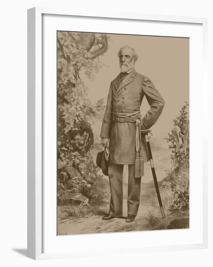 Civil War Artwork of General Robert E. Lee-Stocktrek Images-Framed Art Print