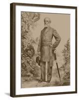 Civil War Artwork of General Robert E. Lee-Stocktrek Images-Framed Art Print