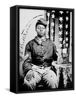 Civil War: Black Soldier-null-Framed Stretched Canvas
