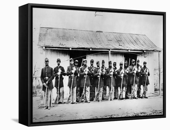 Civil War: Black Troops-null-Framed Stretched Canvas