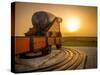 Civil War Canon at Sunset-David Schulz Photography-Stretched Canvas