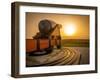 Civil War Canon at Sunset-David Schulz Photography-Framed Photographic Print