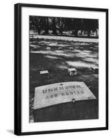 Civil War Cemetery, Common Grave of 425 Bodies-null-Framed Photographic Print