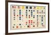 Civil War: Flags, Badges, c.1895-null-Framed Art Print