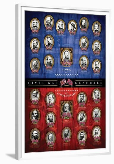 Civil War Generals-null-Framed Premium Giclee Print