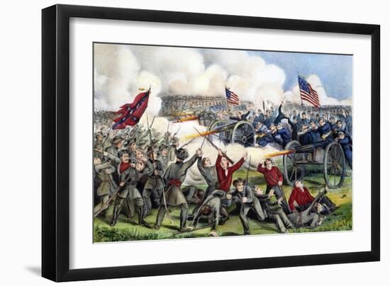 Civil War: Gettysburg, 1863-Currier & Ives-Framed Giclee Print