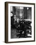 Civil War Historian and Local Newspaper Editor Douglas Southall Freeman Writing Copy in His Office-Alfred Eisenstaedt-Framed Photographic Print