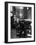 Civil War Historian and Local Newspaper Editor Douglas Southall Freeman Writing Copy in His Office-Alfred Eisenstaedt-Framed Photographic Print