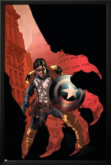 Civil War: House Of M No.3 Cover: Bucky-Mike Perkins-Lamina Framed Poster