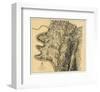 Civil War Map: Antietam, c.1869-null-Framed Art Print