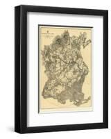 Civil War Map: Appomattox Court House, c.1869-null-Framed Art Print