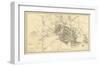 Civil War Map Illustrating the Siege of Atlanta, Georgia, c.1864-Orlando M^ Poe-Framed Art Print