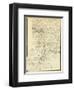 Civil War Map Showing the Operations of the Armies against Richmond and Petersburg, c.1865-null-Framed Art Print