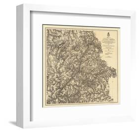 Civil War Military Operations of the Atlanta Campaign, c.1874-null-Framed Art Print