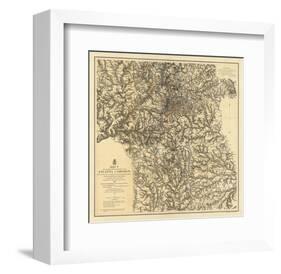 Civil War Military Operations of the Atlanta Campaign, c.1877-null-Framed Art Print