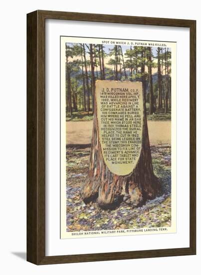 Civil War Monument, Shiloh-null-Framed Art Print