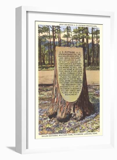 Civil War Monument, Shiloh-null-Framed Art Print