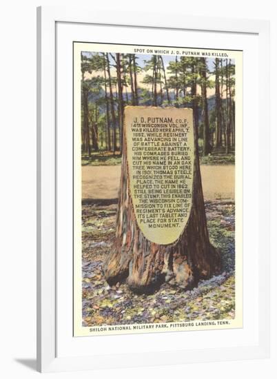 Civil War Monument, Shiloh-null-Framed Art Print