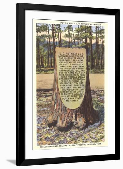 Civil War Monument, Shiloh-null-Framed Art Print