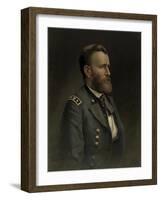 Civil War Painting of General Ulysses S. Grant-Stocktrek Images-Framed Art Print