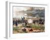 Civil War Painting of Union And Confederate Troops Fighting at the Battle of Antietam-Stocktrek Images-Framed Photographic Print