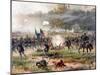 Civil War Painting of Union And Confederate Troops Fighting at the Battle of Antietam-Stocktrek Images-Mounted Photographic Print