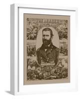 Civil War Poster of General Ulysses S. Grant Wearing His Military Uniform-Stocktrek Images-Framed Art Print