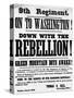 Civil War Poster Seeking Vermont 9th Infantry Recruits-null-Stretched Canvas