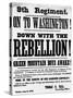 Civil War Poster Seeking Vermont 9th Infantry Recruits-null-Stretched Canvas