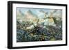Civil War Print Depicting the Union Army's Capture of Fort Fisher-Stocktrek Images-Framed Art Print