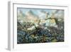 Civil War Print Depicting the Union Army's Capture of Fort Fisher-Stocktrek Images-Framed Art Print