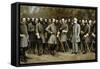 Civil War Print of General Robert E. Lee and Prominent Confederate Generals-Stocktrek Images-Framed Stretched Canvas