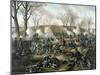 Civil War Print of the Battle of Fort Donelson-Stocktrek Images-Mounted Art Print