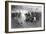 Civil War Print of Union Cavalry Soldiers Charging a Confederate Firing Line-Stocktrek Images-Framed Art Print