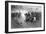 Civil War Print of Union Cavalry Soldiers Charging a Confederate Firing Line-Stocktrek Images-Framed Art Print