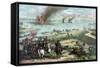 Civil War Print Showing the Naval Battle of the Monitor and the Merrimack-Stocktrek Images-Framed Stretched Canvas