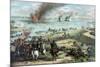Civil War Print Showing the Naval Battle of the Monitor and the Merrimack-Stocktrek Images-Mounted Premium Giclee Print