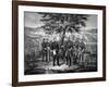 Civil War Print Showing the Surrender of General Robert E. Lee to General Ulysses S. Grant-Stocktrek Images-Framed Art Print