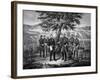 Civil War Print Showing the Surrender of General Robert E. Lee to General Ulysses S. Grant-Stocktrek Images-Framed Art Print