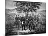 Civil War Print Showing the Surrender of General Robert E. Lee to General Ulysses S. Grant-Stocktrek Images-Mounted Art Print