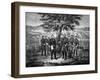 Civil War Print Showing the Surrender of General Robert E. Lee to General Ulysses S. Grant-Stocktrek Images-Framed Art Print